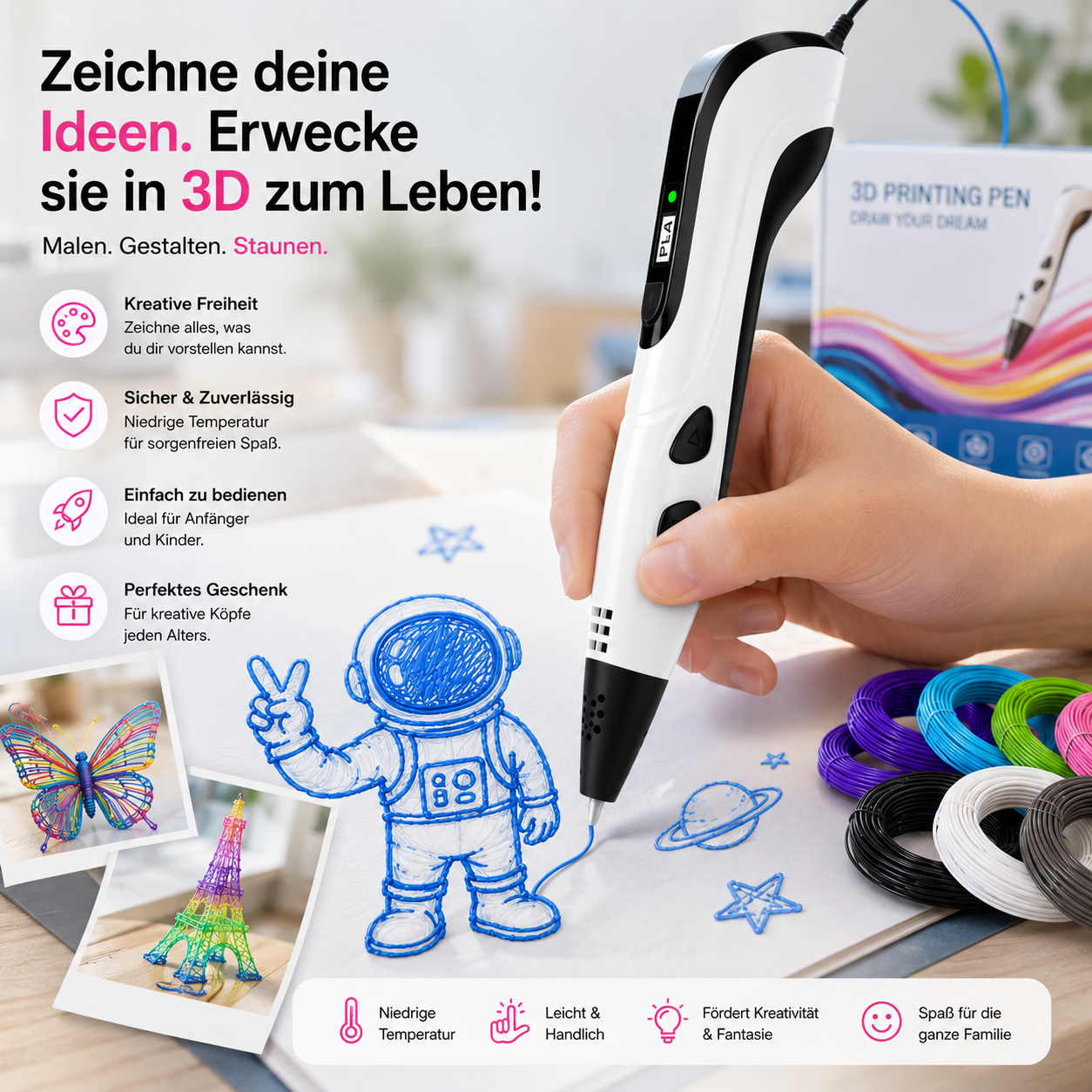 Biarora - MagicDraw 3D Stift für Kinder